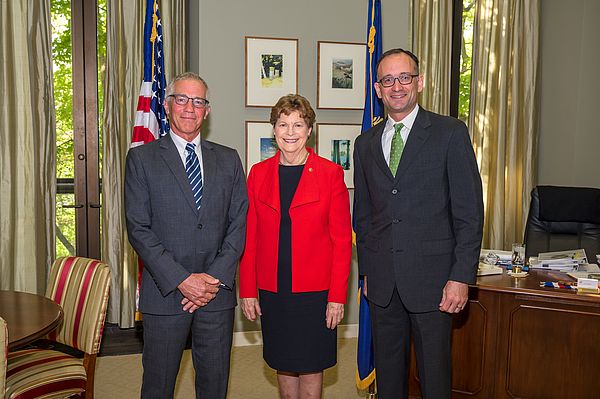 Ryan Owens and Peter Kenyon meet with Senator Shaheen