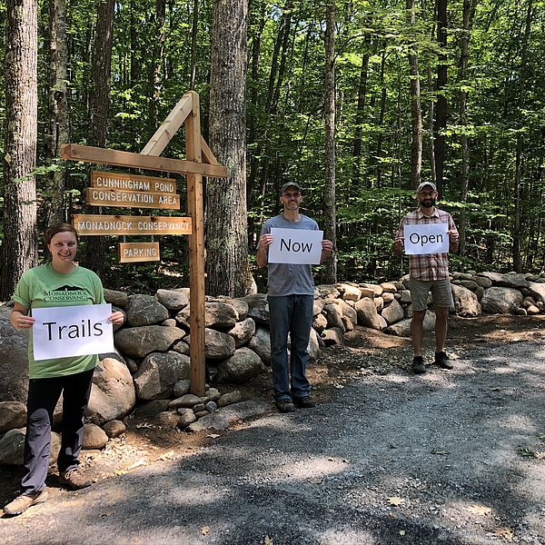 Conservation area welcome sign