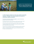 Using the Conservation Tax Incentive